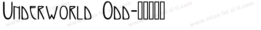 Underworld Odd字体转换